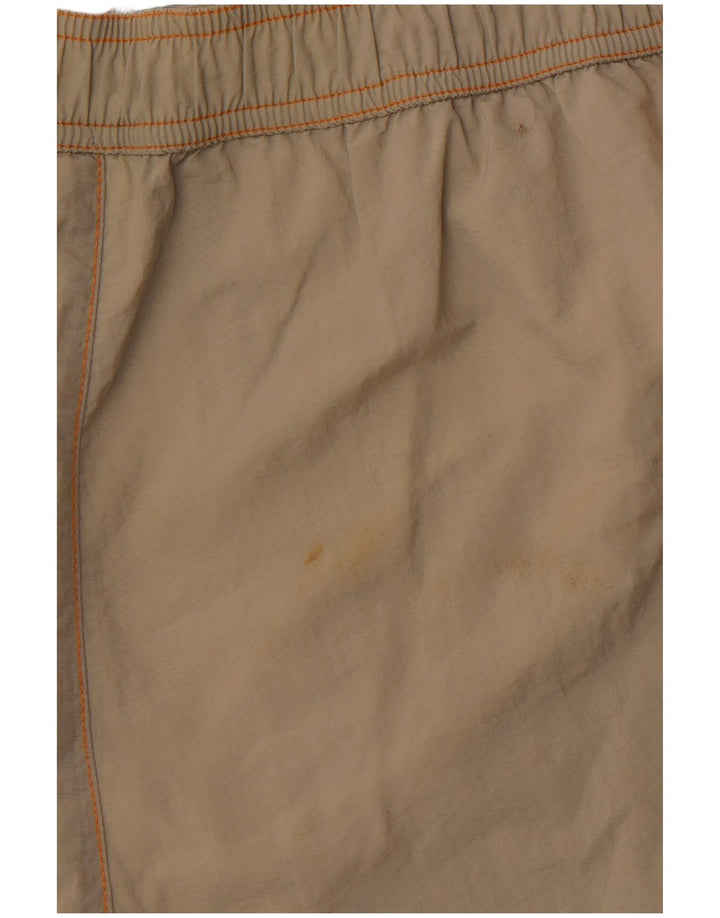 Shorts de natação masculino CHAMPION com estampa gráfica grande cáqui poliamida