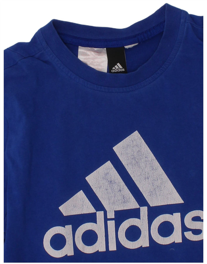 Camiseta Adidas Meninos Graphic Top 10-11 Anos Azul