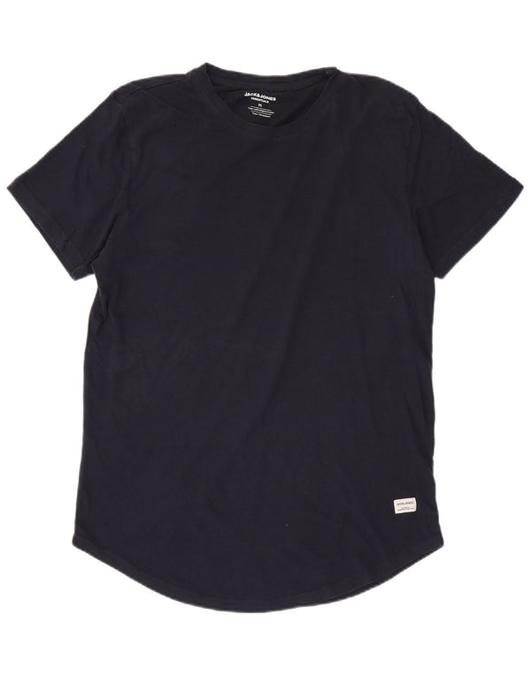 Camiseta masculina Jack & Jones Top Médio Azul Marinho