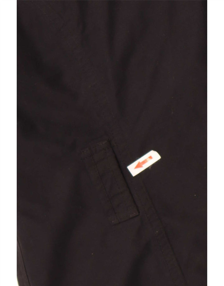 Jaqueta de chuva feminina com capuz Barbour Reino Unido 14 grande algodão preto
