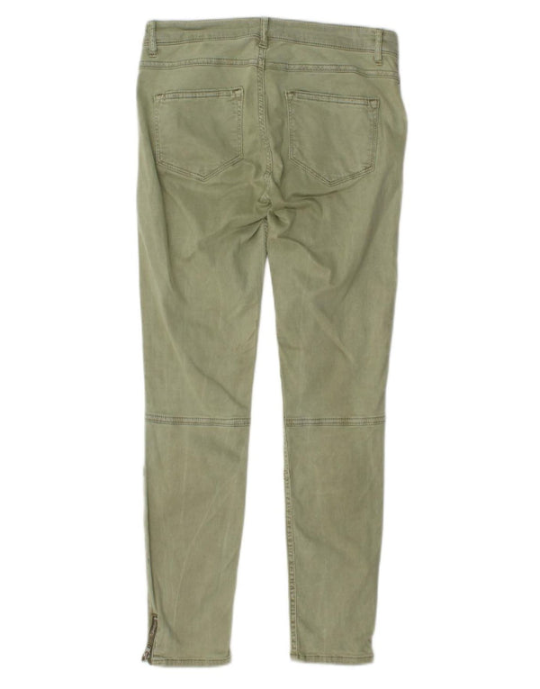 Calça jeans skinny feminina Zara EU 36 XS W26 L27 cáqui Lyocell