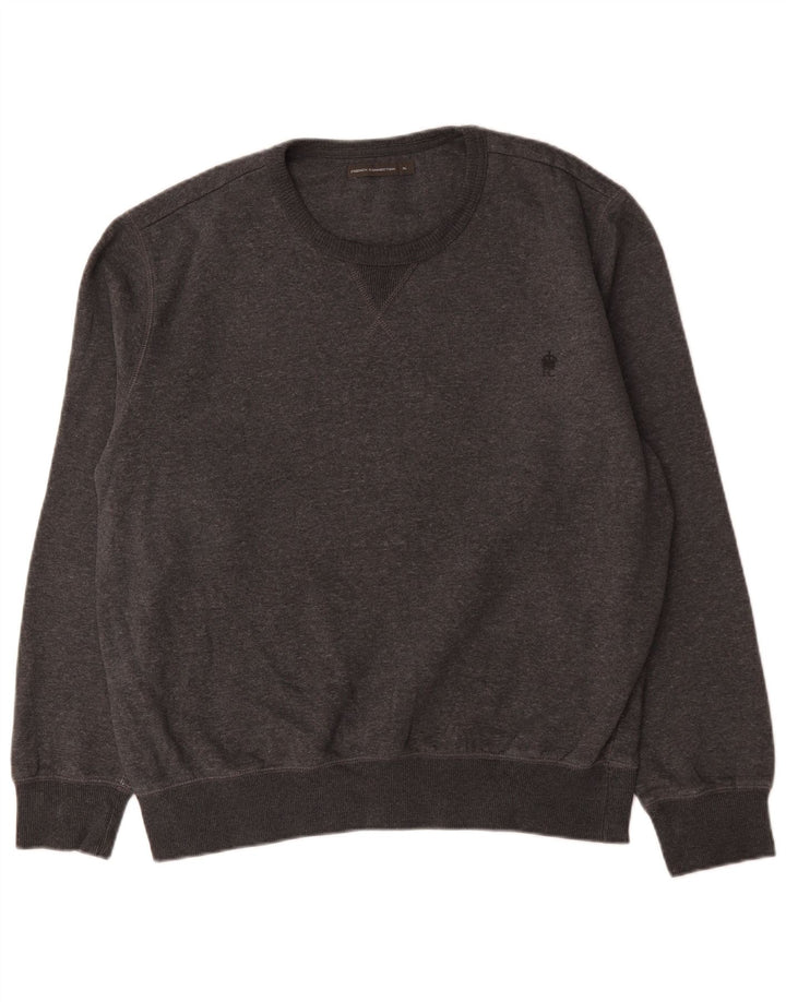Moletom masculino French Connection Jumper XL algodão cinza