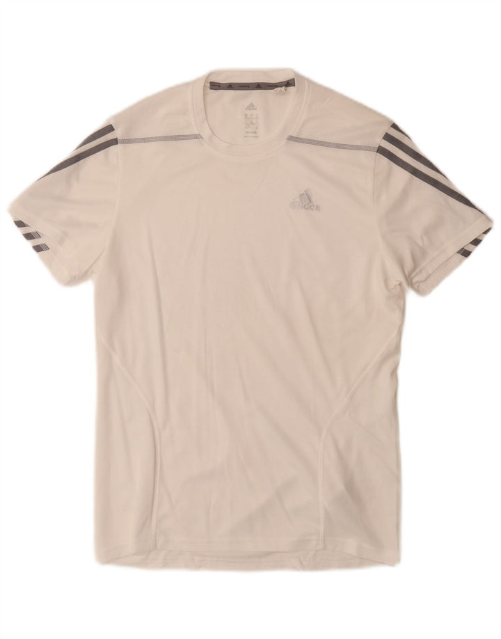 Adidas Mens Climalite Camiseta Top XS Branco Poliéster