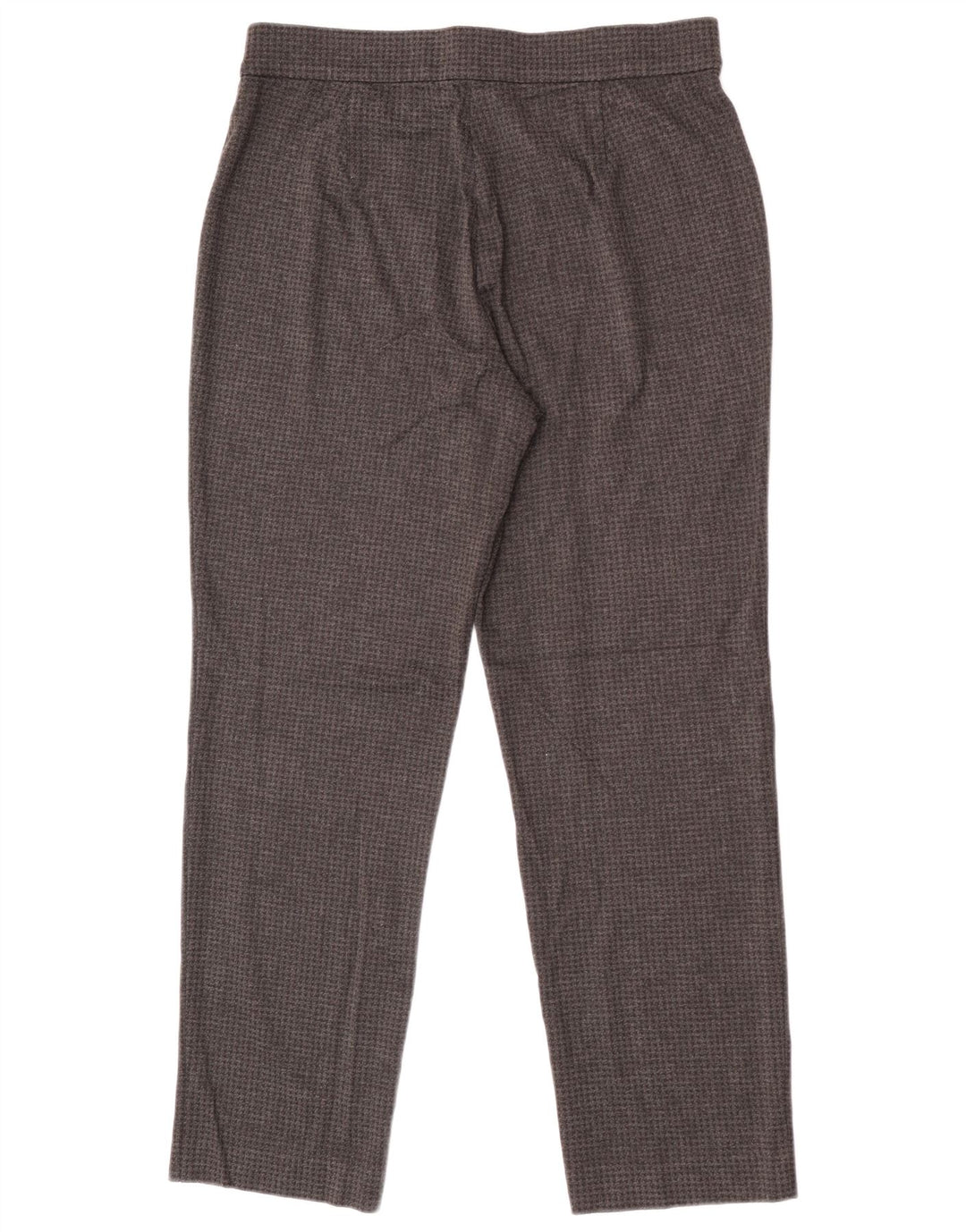 Calça feminina Marks & Spencer UK 14 grande W32 L28 cinza houndstooth