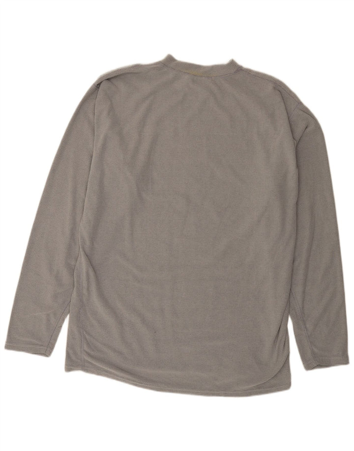 Top masculino The North Face manga comprida 2XL poliéster cinza