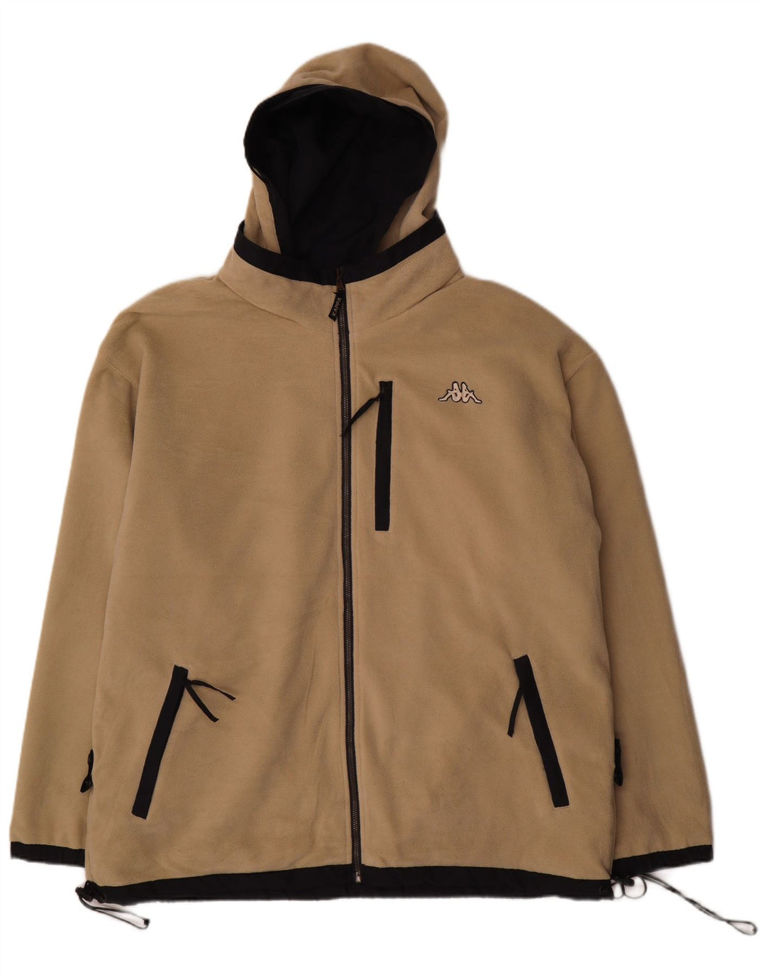 Jaqueta masculina reversível com capuz Kappa UK 40 grande poliéster azul marinho