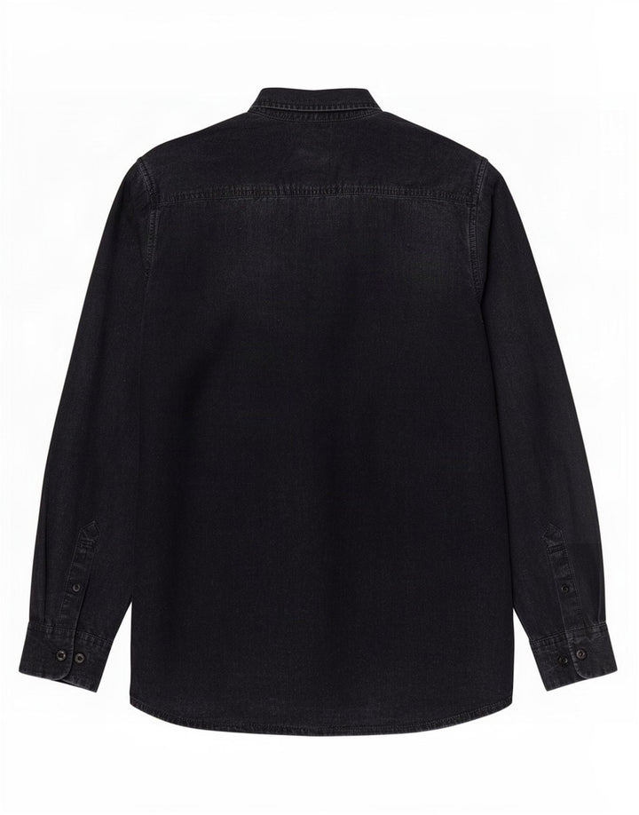 Camisa masculina Vans média preta algodão