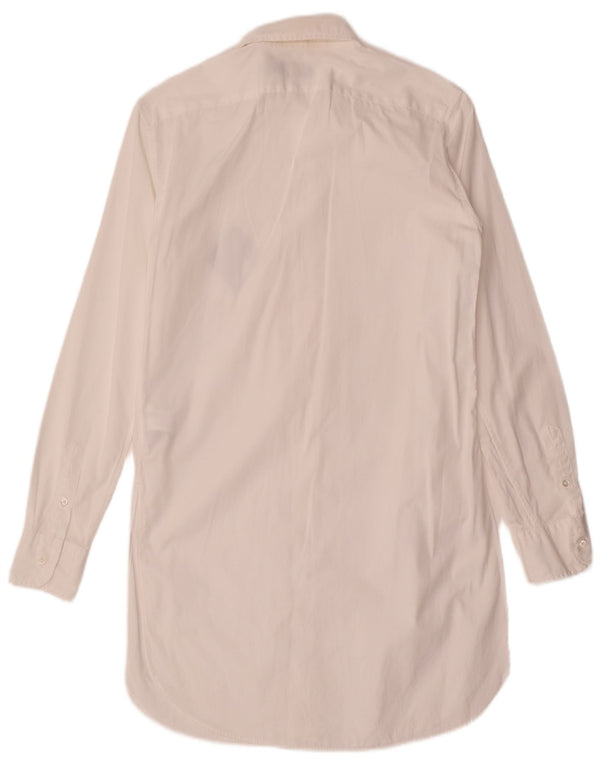 Polo Ralph Lauren vestido feminino de manga comprida oversized US 00 2XS branco