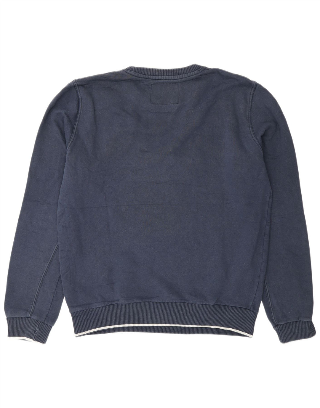 Woolrich moletom masculino gráfico jumper grande algodão azul marinho