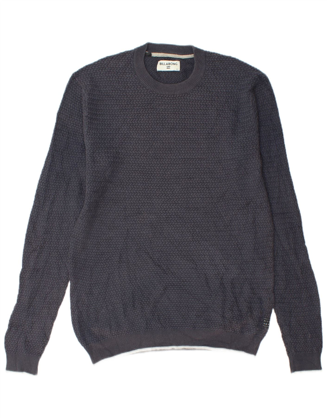 Suéter masculino Billabong com gola redonda, pequeno algodão azul marinho