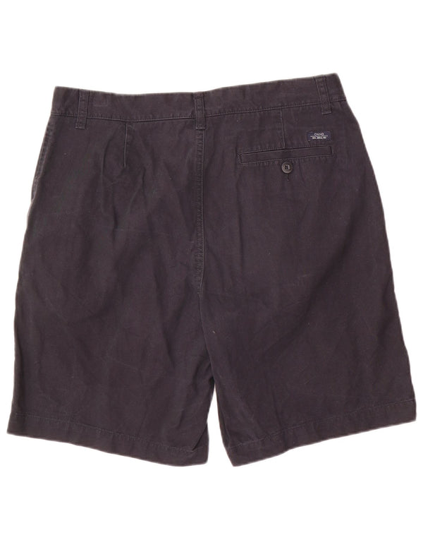 Shorts chino masculino Marks & Spencer W34 grande algodão azul marinho