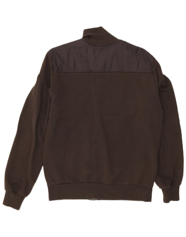 Colmar Mens Treino Top Jaqueta Grande Algodão Colorblock Cáqui