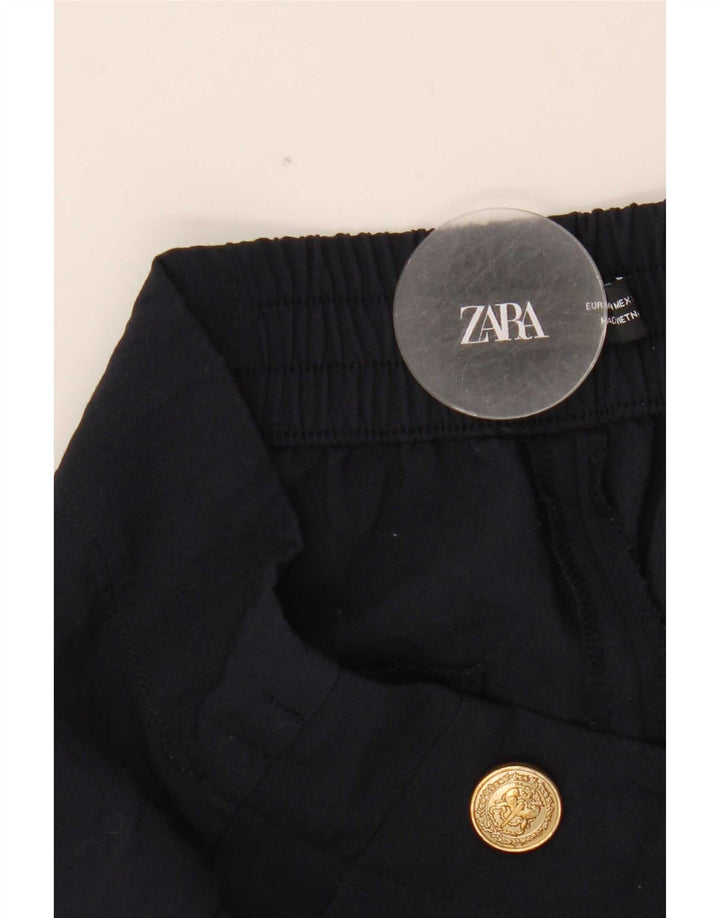Calça Chino Cônica Feminina Zara Médio W28 L26 Azul Marinho Poliéster
