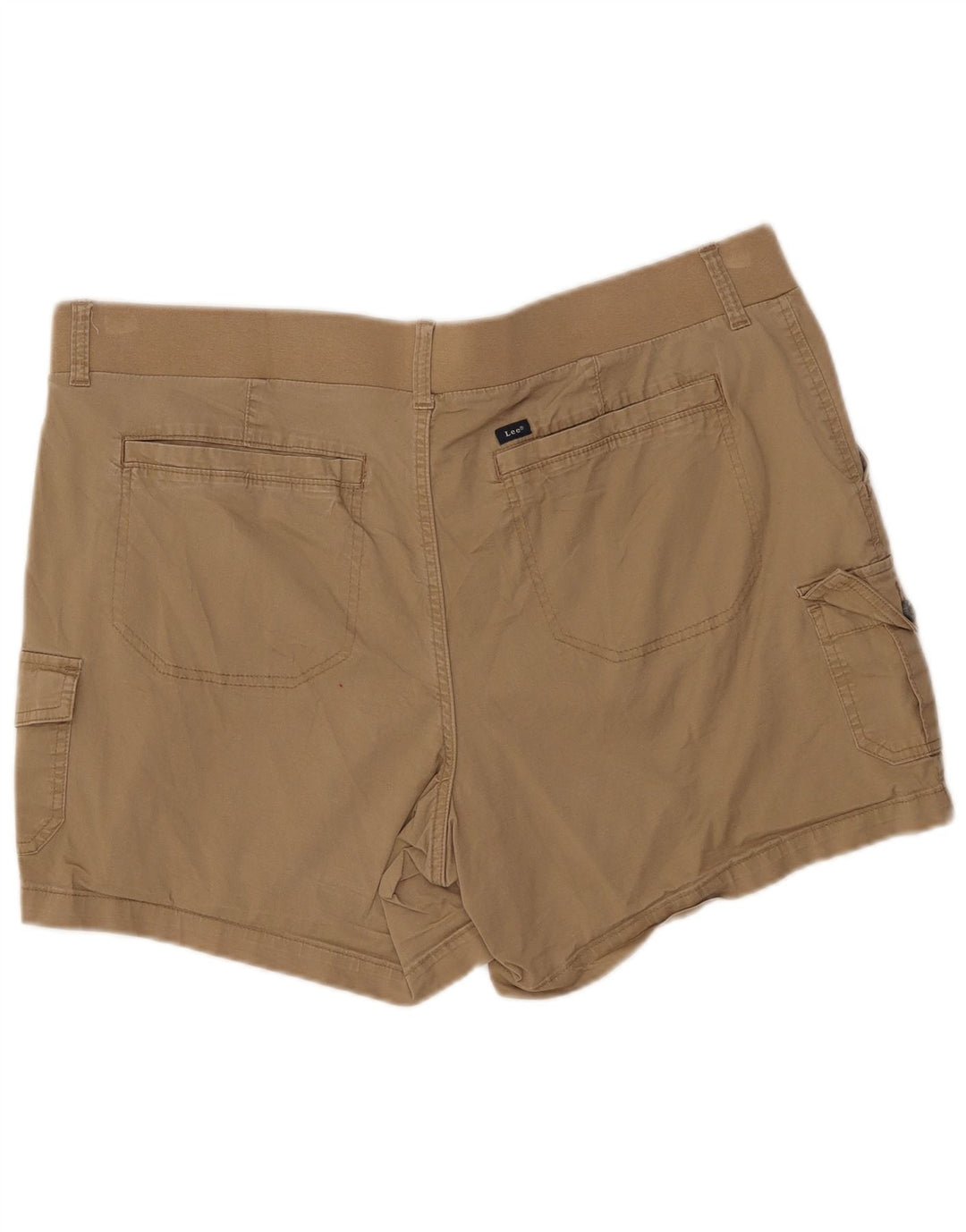 Shorts cargo feminino LEE US 20 3XL W40 algodão bege