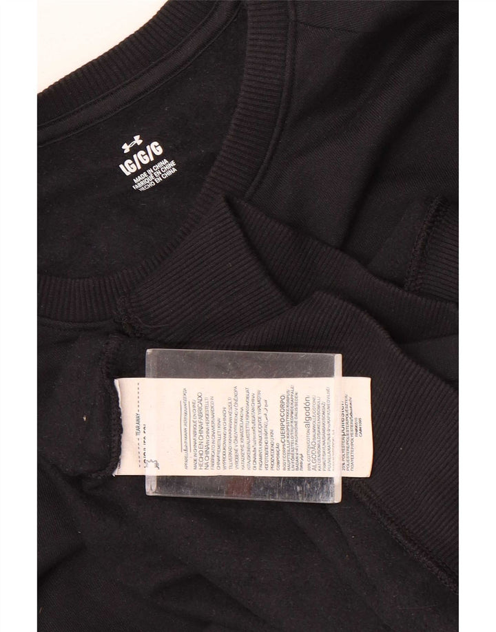Under Armour moletom masculino jumper grande algodão preto