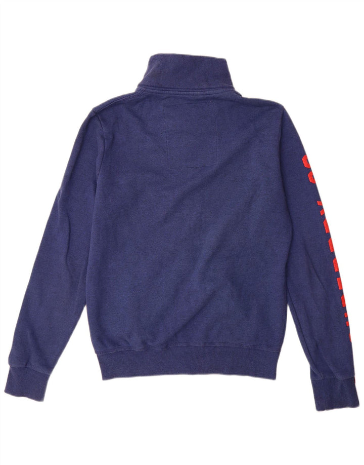 Superdry Mens Graphic Tracksuit Top Jacket Médio Azul Marinho Algodão