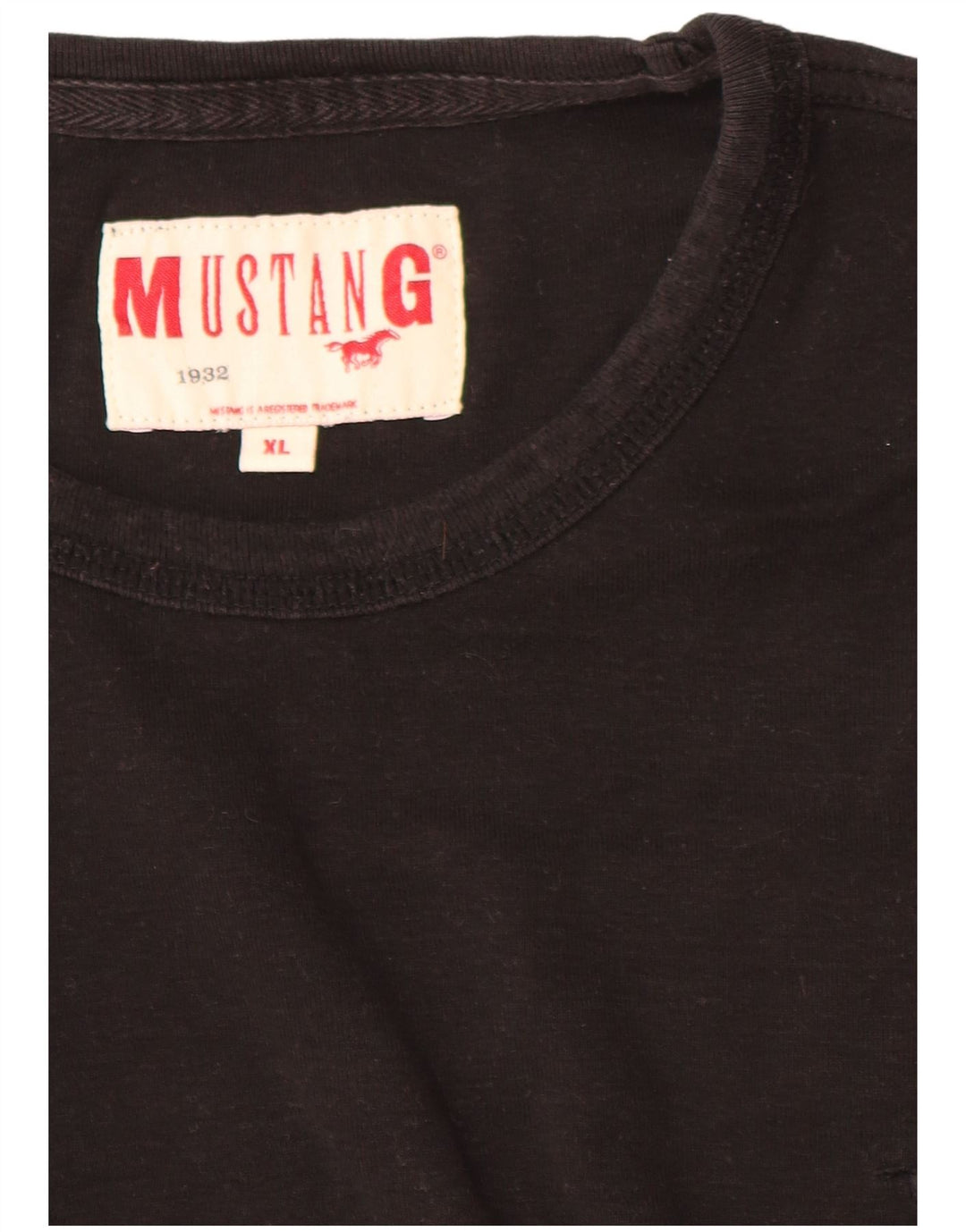 Camiseta masculina Mustang Top XL algodão preto