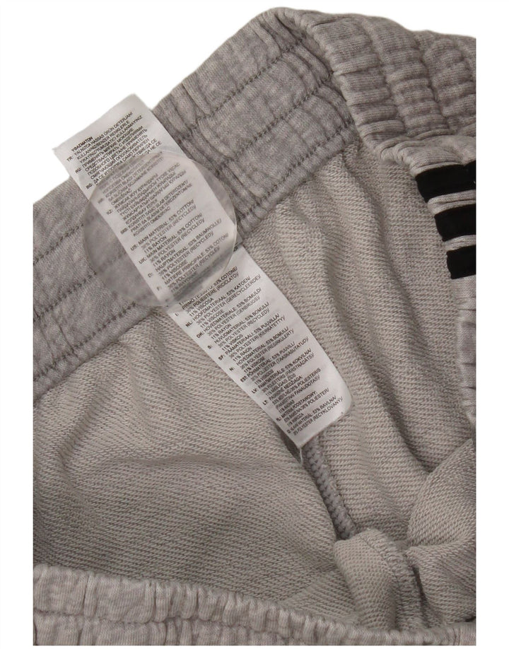 Calça de treino masculina Adidas Joggers cinza médio algodão manchado