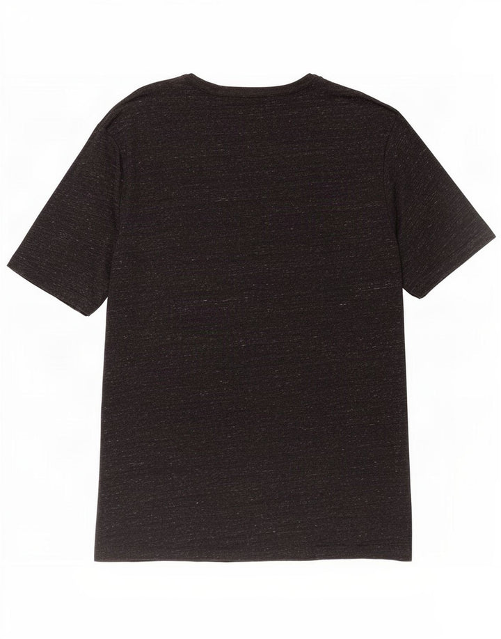 Camiseta masculina Volcom grande algodão listrado preto