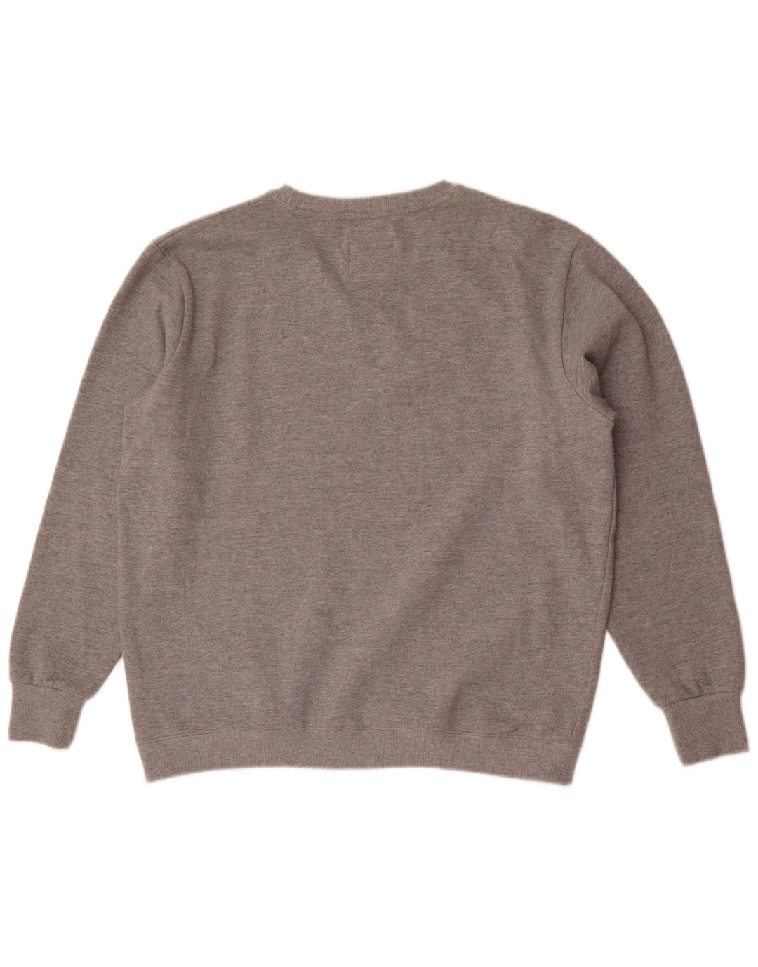 Suéter gráfico masculino Superdry XL cinza manchado de algodão