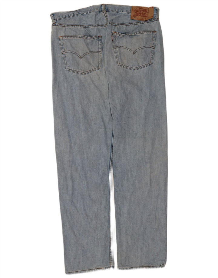 Levi's Masculino 501 Straight Jeans W38 L34 Azul Algodão