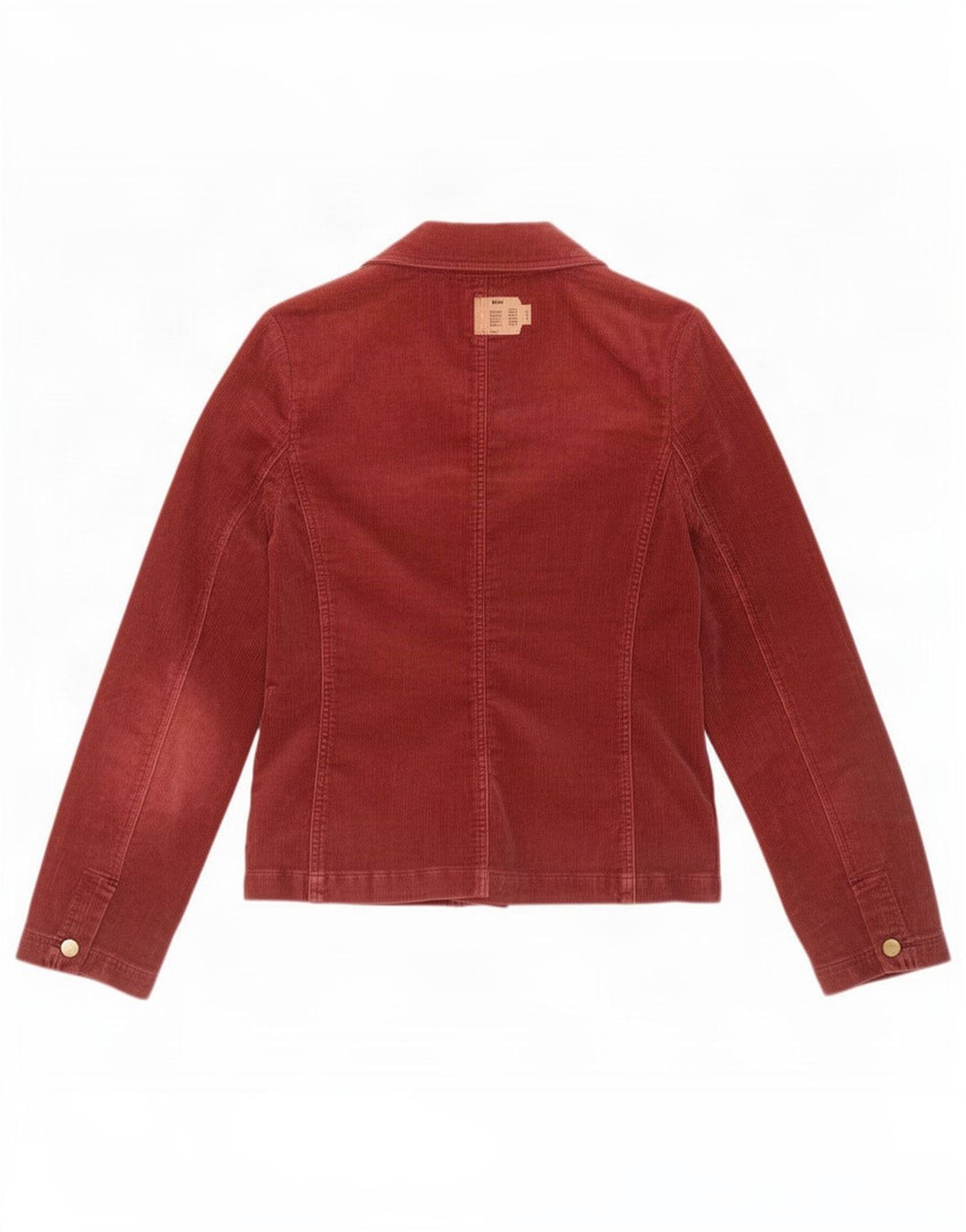 Jaqueta blazer feminina de veludo cotelê com 3 botões Phase Eight Reino Unido 12 Médio Borgonha