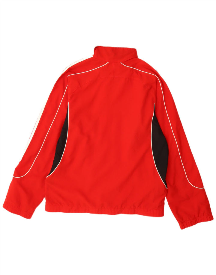 Adidas Mens Tracksuit Top Jacket UK 36/38 Pequeno Vermelho Colorblock Poliéster