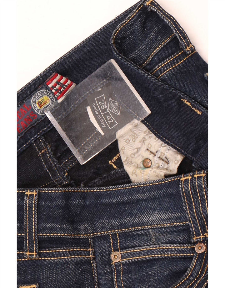 Roy Rogers Calça Jeans Feminina Slim IT 42 Médio W28 L28 Azul
