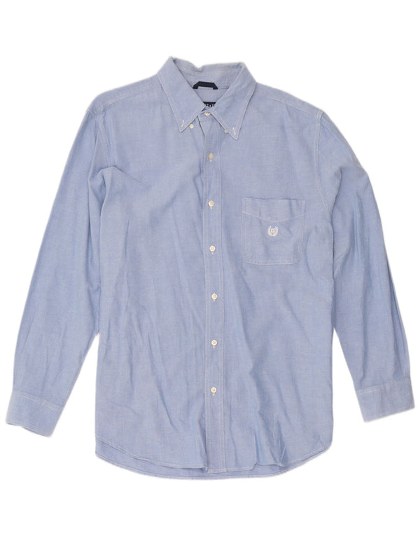 Camisa masculina Chaps grande algodão azul