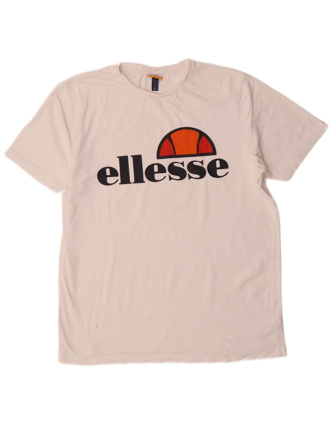 Camiseta masculina gráfica ELLESSE grande algodão branco