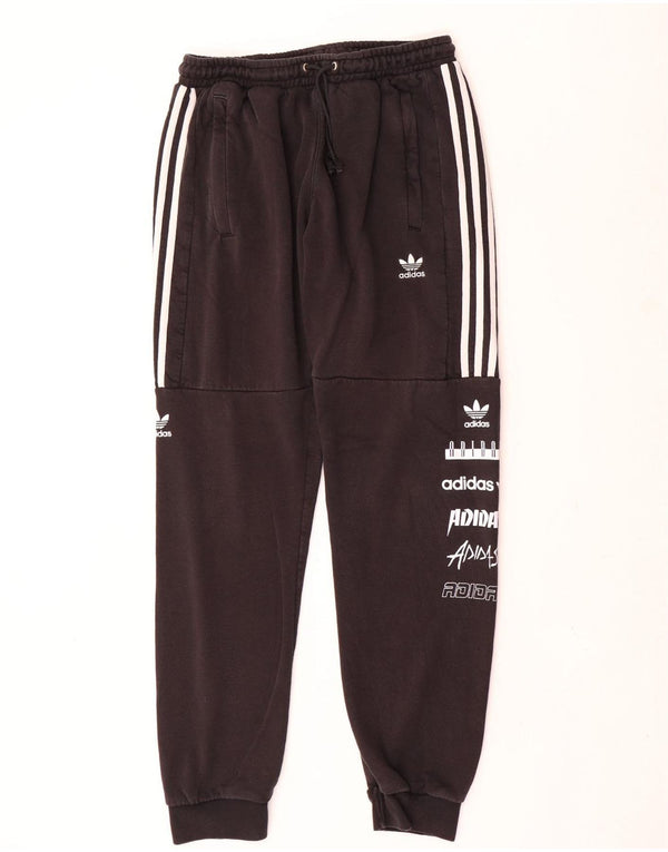 Adidas Mens Graphic Treino Calça Joggers Médio Preto Poliéster