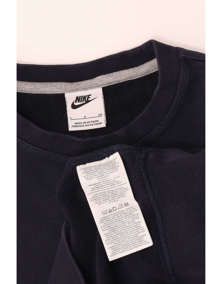 Nike moletom masculino jumper pequeno algodão azul marinho