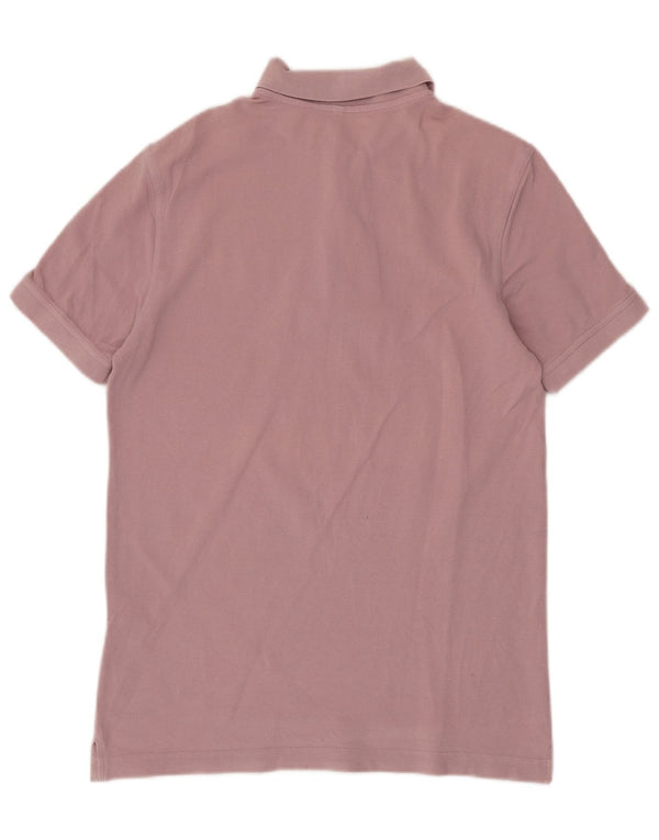 Camisa polo masculina BENETTON médio algodão rosa