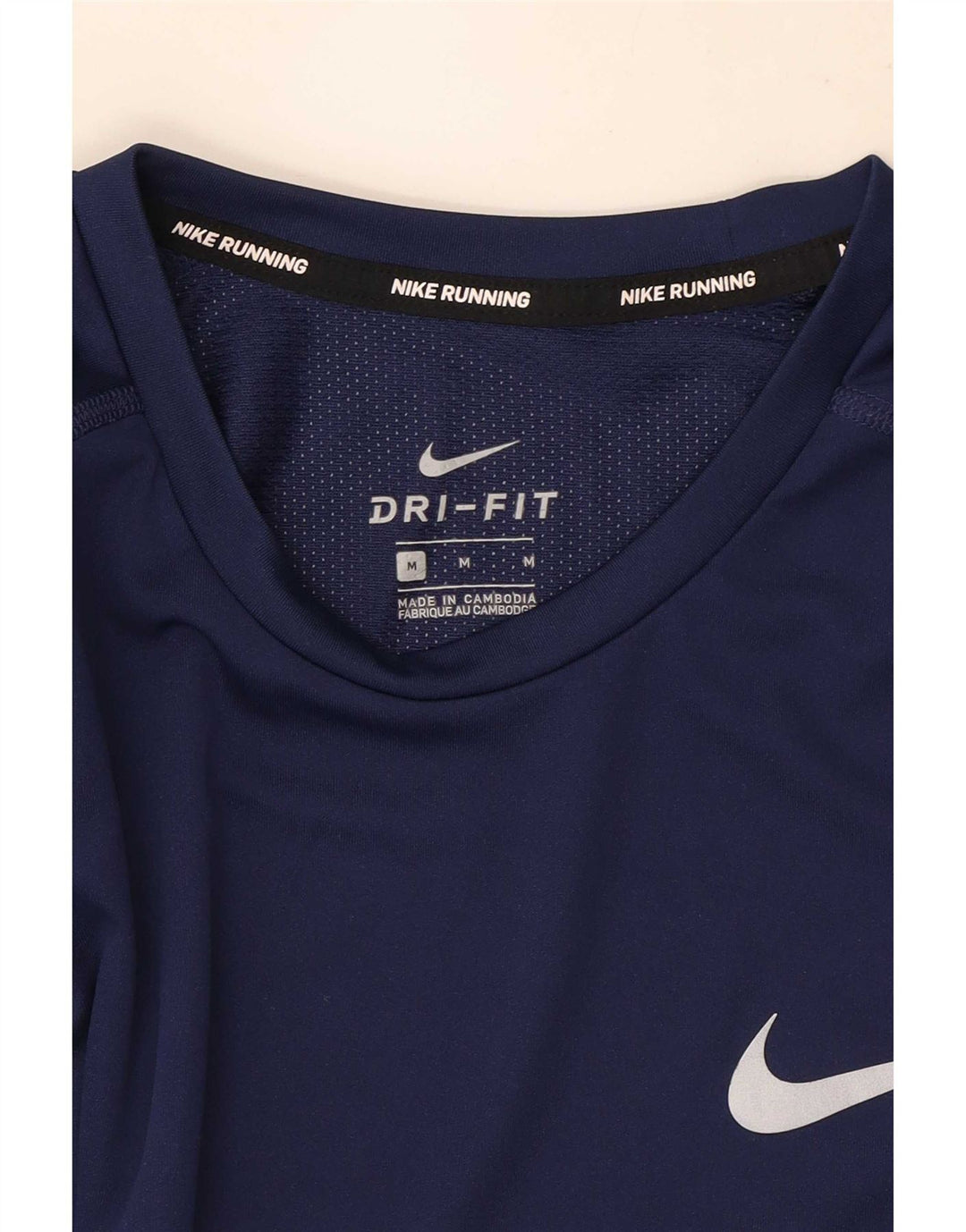 Camiseta Nike Masculina Dri Fit Top Médio Azul Marinho