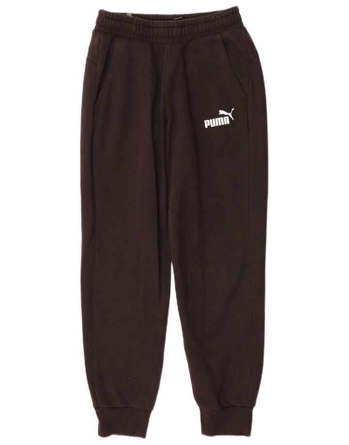 Calça de treino masculina Puma Joggers pequeno algodão preto