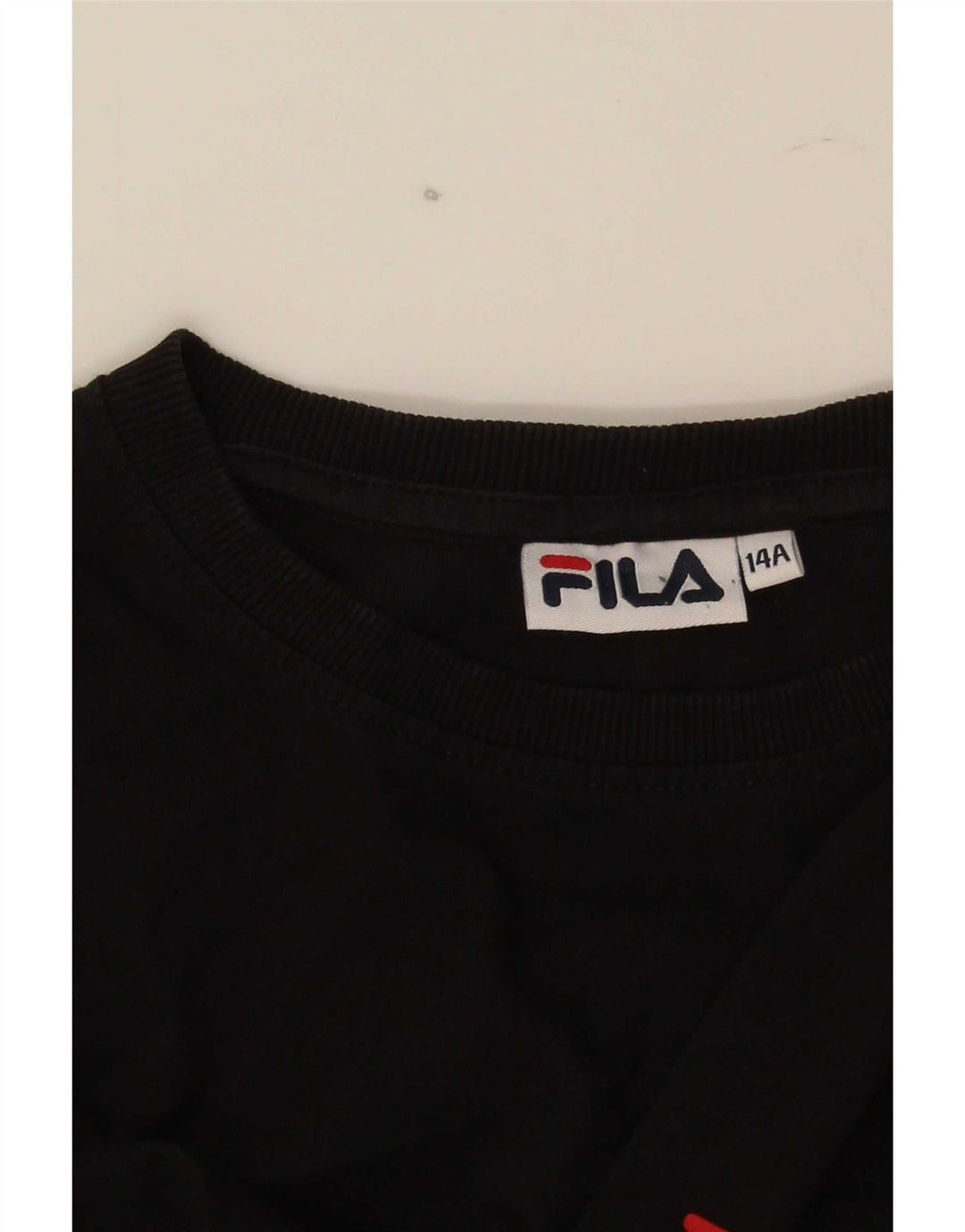 Camiseta Fila Meninos 13-14 Anos Listrada Preta