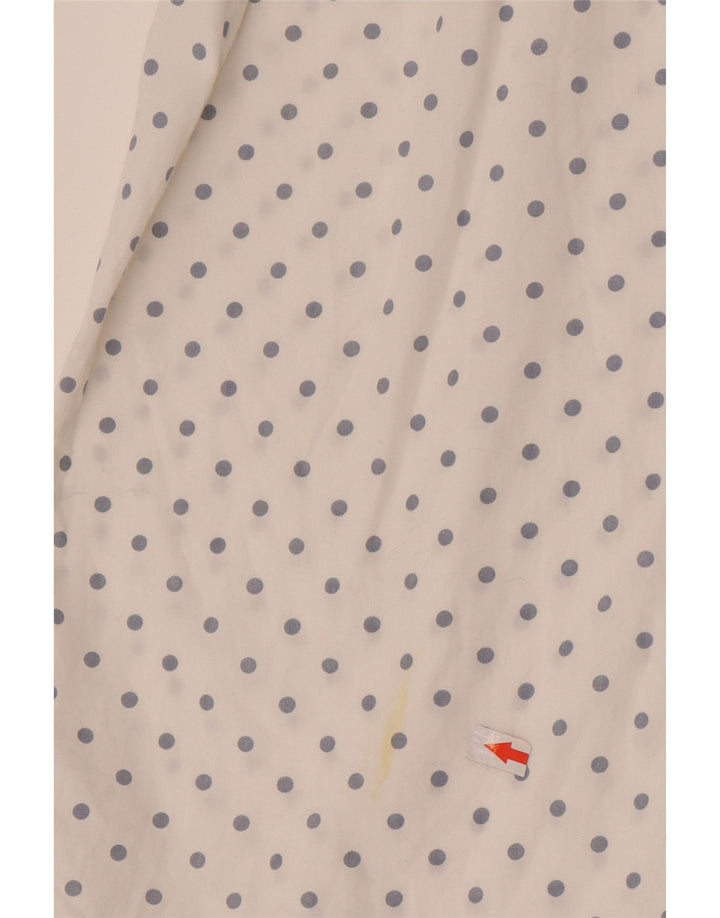 Camisa Emmanuel Schvili Mulher UK 18 XL Branco Manchado