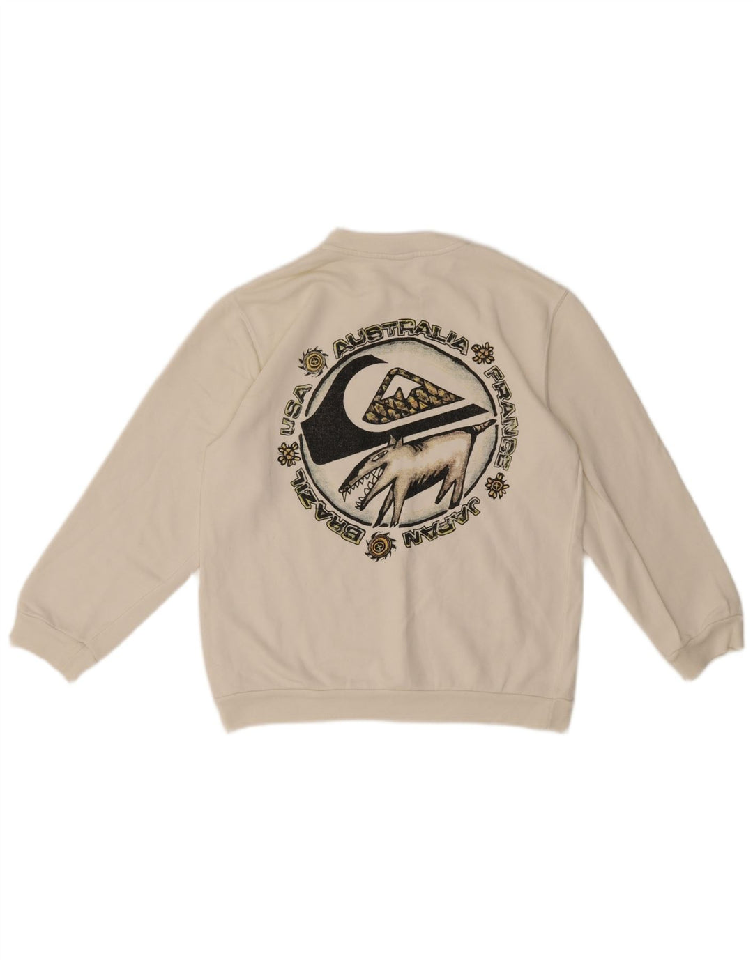 Suéter gráfico Quiksilver Boys Graphic 11-12 anos branco