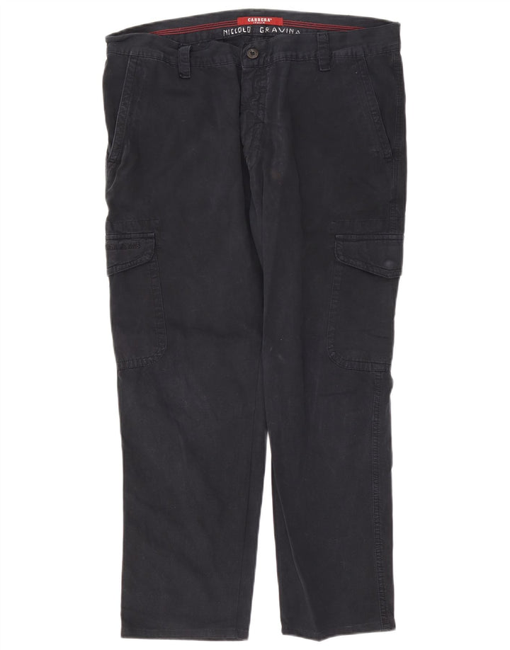 Calça Carrera Masculina Straight Cargo W36 L26 Azul Marinho