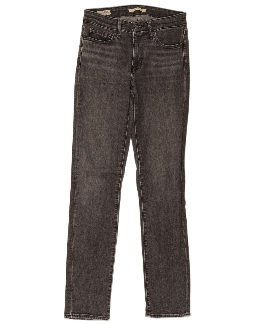 Calça jeans feminina Levi's 712 Slim W27 L31 cinza algodão
