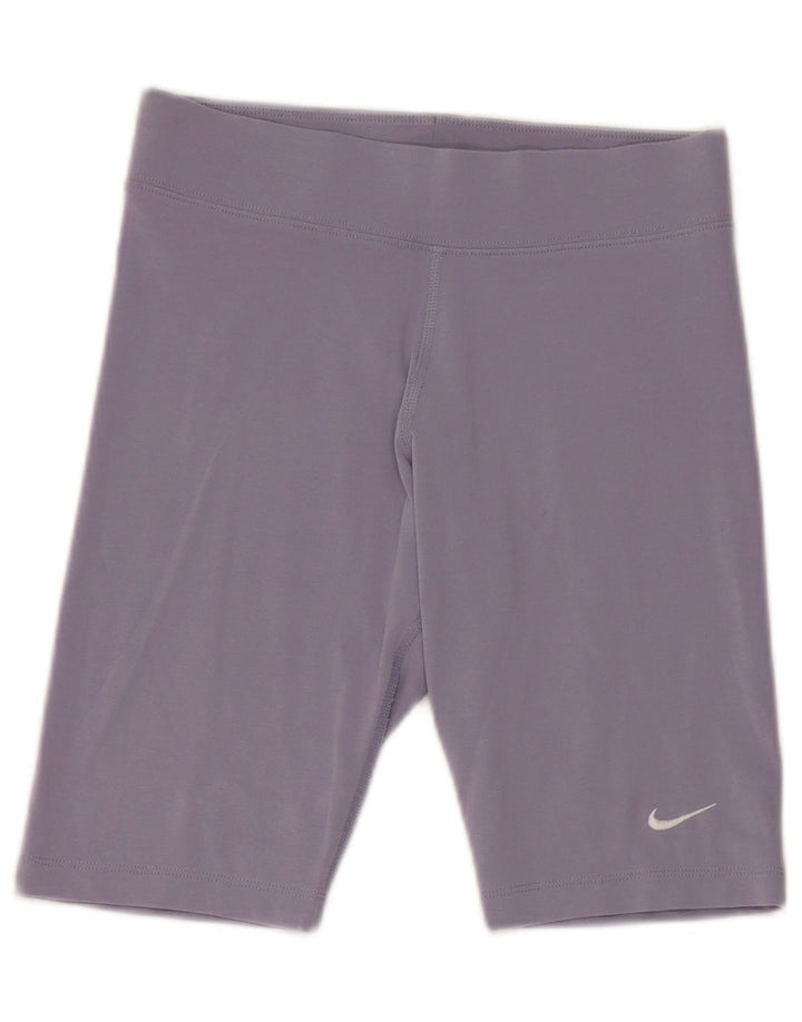 Shorts esportivos femininos Nike UK 8 pequenos roxos
