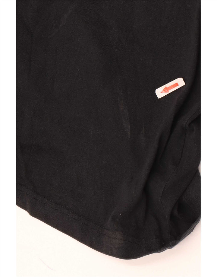 Camiseta gráfica masculina Nike grande algodão colorblock preto