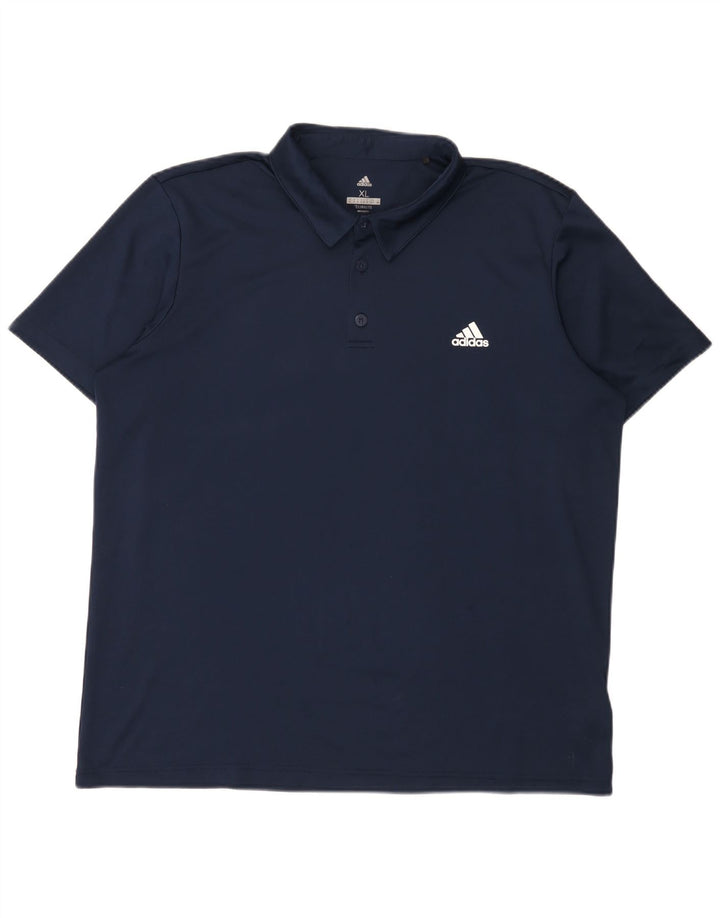 Adidas Mens Climalite Polo Shirt XL Azul Marinho Poliéster