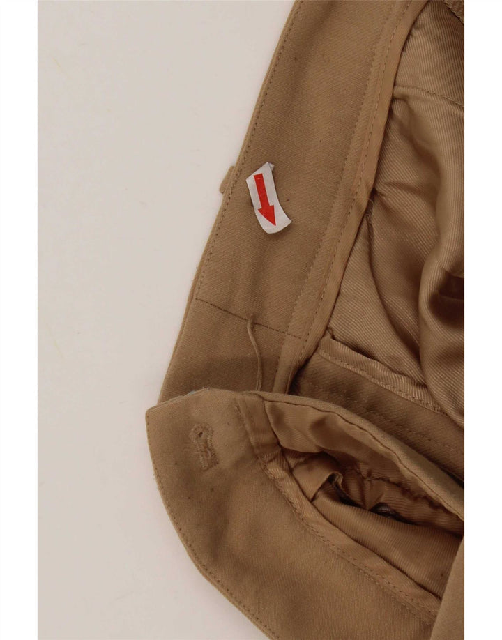 Calça feminina Zara Pegged Suit Médio W28 L31 Poliéster Bege