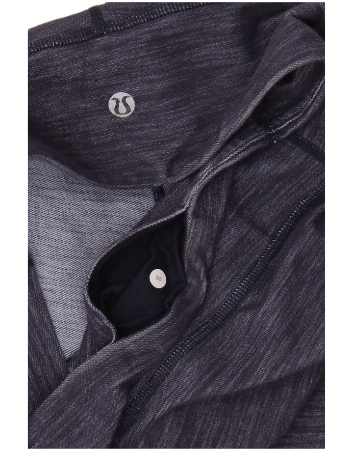 LULULEMON Leggings capri feminino US 8 risca de giz roxa média