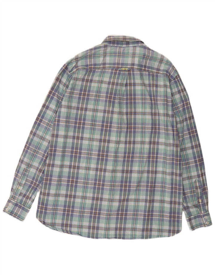 CREW CLOTHING Camisa masculina clássica de ajuste 2XL algodão xadrez multicolorido