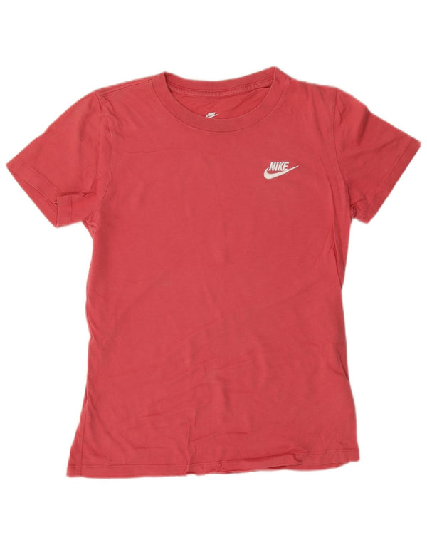 Camiseta Nike Feminina Oversized Top UK 6 XS Rosa Algodão