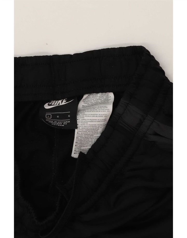 Calça de treino masculina Nike Joggers grande preto colorblock poliéster