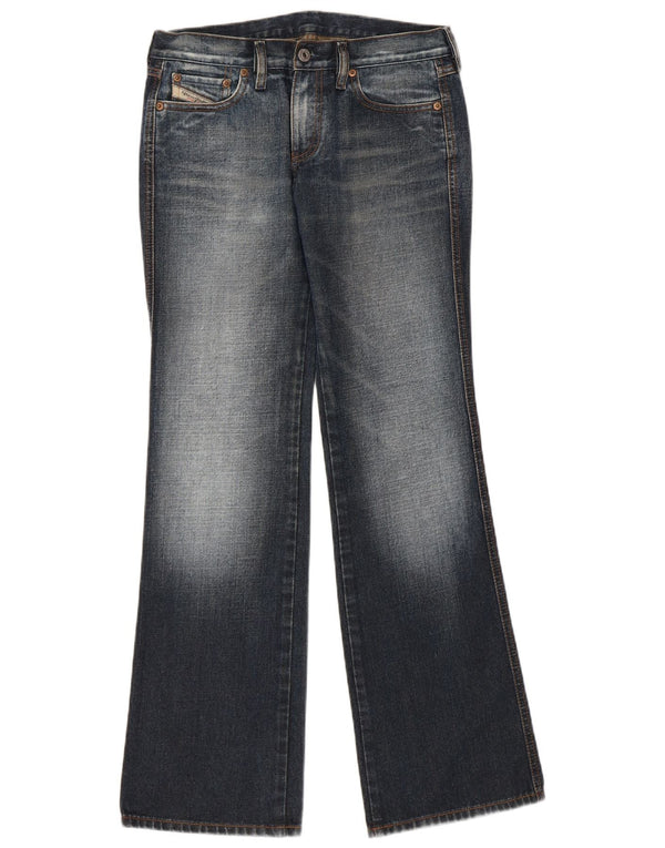 DIESEL Calça jeans feminina bootcut W28 L31 azul marinho algodão