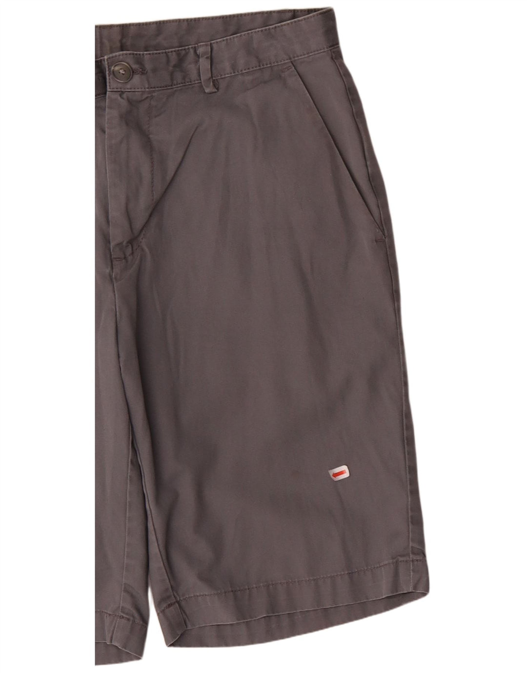 CALVIN KLEIN Mens Chino Shorts W30 Algodão Cinza Médio